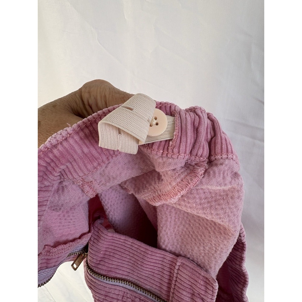 Crewcuts Girls Pink Corduroy Mini  Size 14 Heart Pockets Zip Belt Loops Y2K - Picture 7 of 7